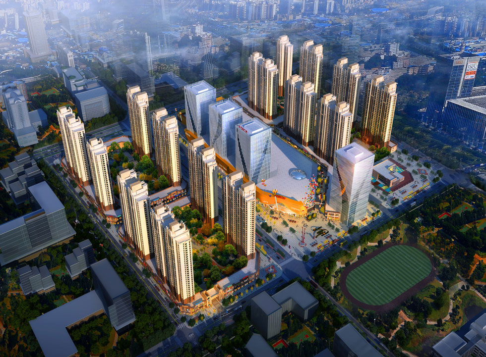 乌海万达广场鸟瞰