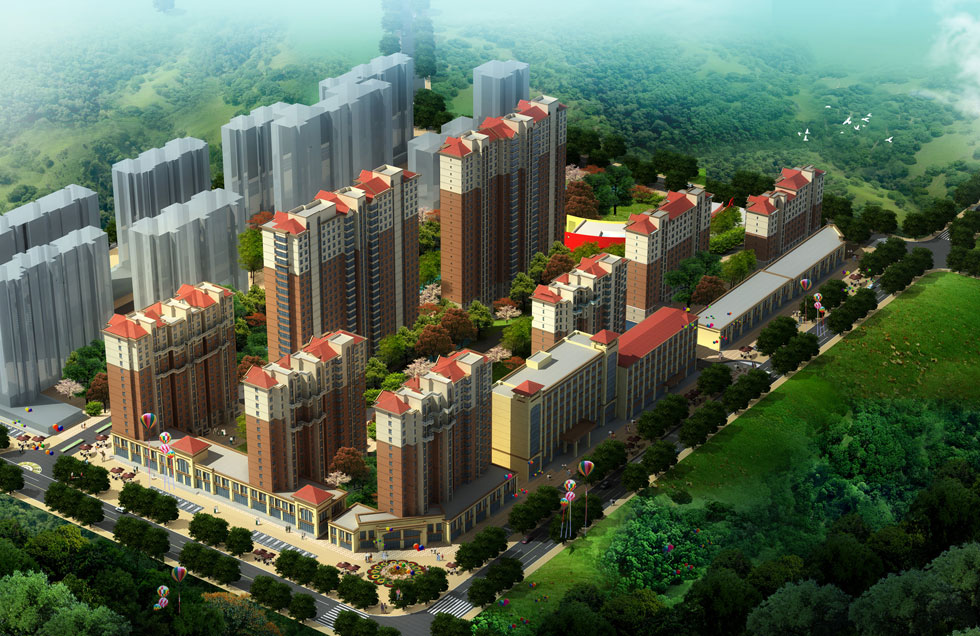 新联邦国际公园鸟瞰