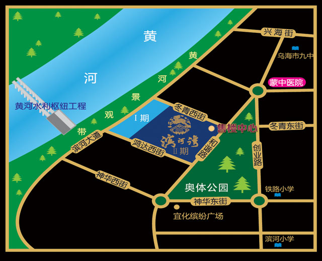 滨河湾（鹏泰家园）地理位置