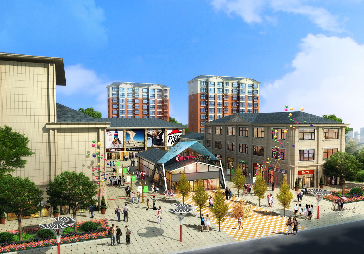 银泰广场商住小区外貌