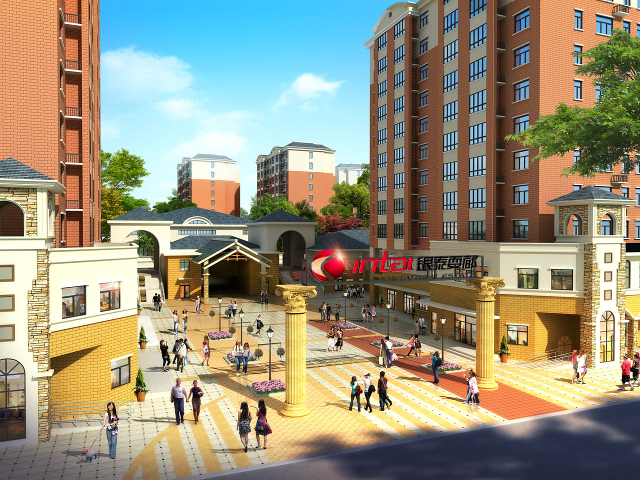 银泰广场商住小区外貌