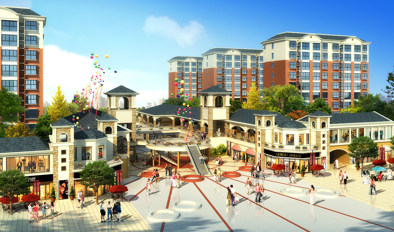 银泰广场商住小区外貌