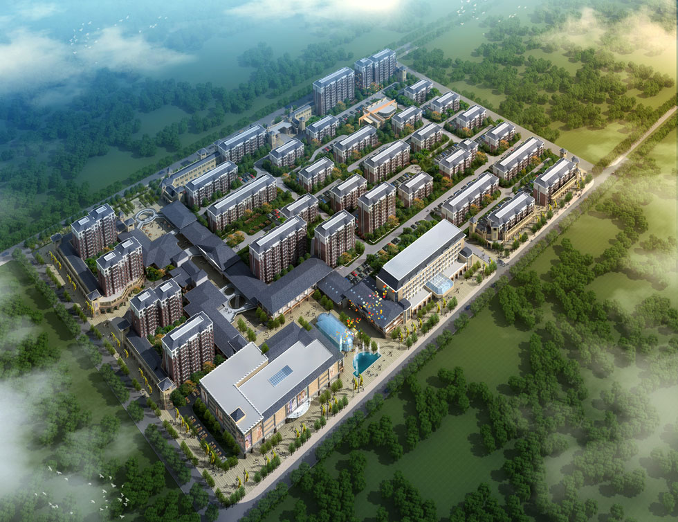 银泰广场商住小区鸟瞰