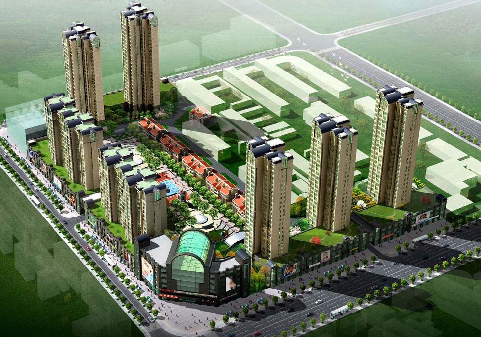 锦尚锦·骊都国际小区鸟瞰